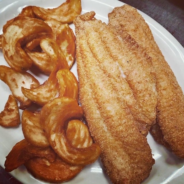 Cornmeal-Crusted Catfish.