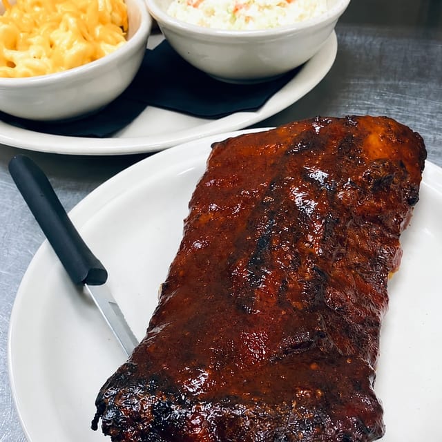 Spence's Slow-Smoked Ribs.